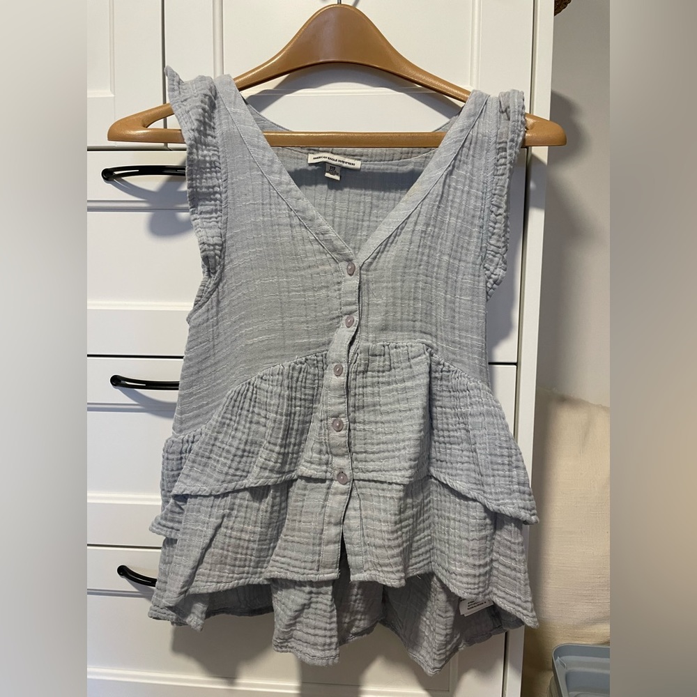 Women’s Size XXS American Eagle Blue Blouse